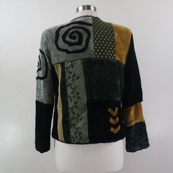 Velvet Green Pattern PS Blazer - Picture 5 of 8